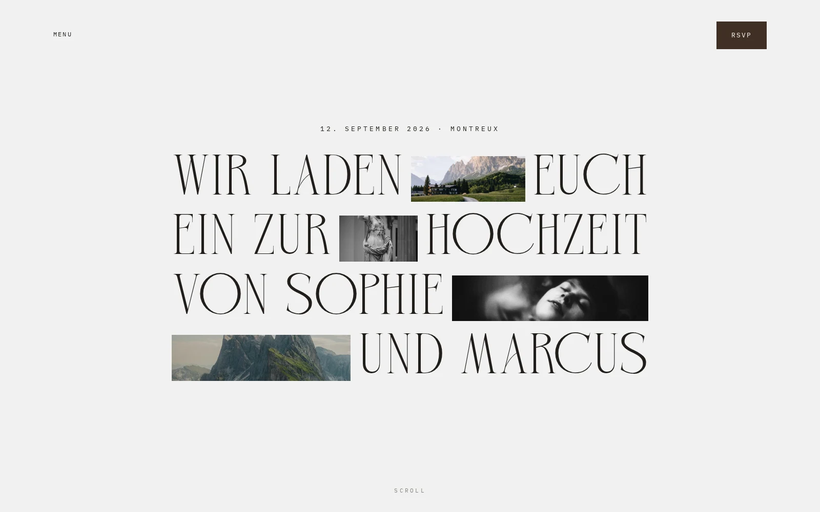 Alpin · Bergstille in Creme und Espresso, klar gesetzt, kein Wort zu viel